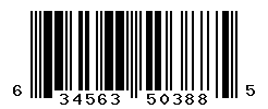 UPC barcode number 634563503885