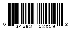 UPC barcode number 634563520592