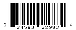 UPC barcode number 634563529830