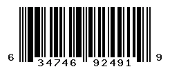 UPC barcode 634746924919