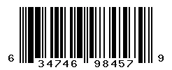 UPC barcode 634746984579