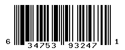 UPC barcode number 634753932471