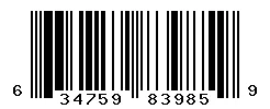 UPC barcode 634759839859