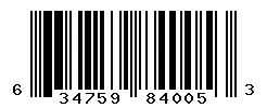 UPC barcode 634759840053