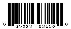 UPC barcode number 635028935500