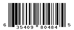 UPC barcode 635409804845
