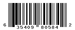 UPC barcode 635409805842