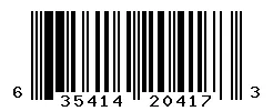 UPC 635414204173 barcode image
