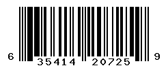 UPC barcode number 635414207259