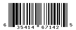 UPC barcode number 635414671425