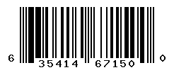 UPC barcode number 635414671500