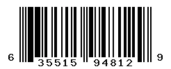 UPC barcode 635515948129