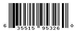 UPC barcode 635515953260