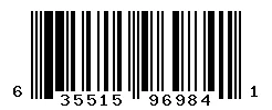 UPC 635515969841 barcode image