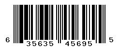 UPC barcode number 635635456955