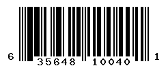 UPC barcode number 635648100401