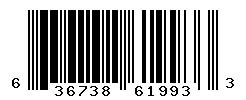 UPC barcode number 636738619933