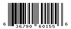 UPC barcode number 636790601556