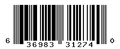 UPC barcode number 636983312740