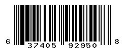 UPC barcode number 637405929508