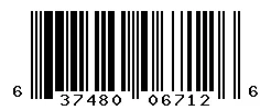 UPC barcode 637480067126