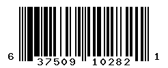 UPC barcode number 637509102821