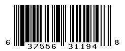 UPC barcode number 637556311948
