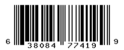 UPC barcode number 638084774199