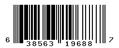 UPC barcode 638563196887