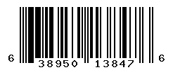 UPC barcode number 638950138476