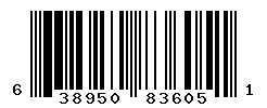 UPC barcode number 638950836051