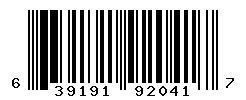 UPC barcode number 639191920417