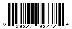 UPC barcode number 639277927774