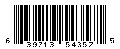 UPC barcode number 639713543575