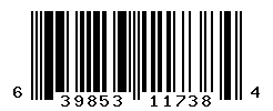 UPC barcode 639853117384
