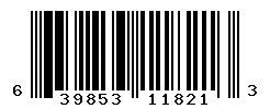 UPC barcode 639853118213