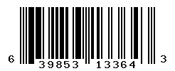 UPC 639853133643 barcode image