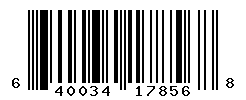 upc 640034178568 barcode image