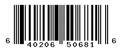 UPC barcode 640206506816