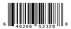 UPC barcode 640206523288