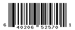 UPC barcode number 640206525701