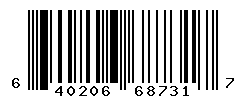 UPC barcode number 640206687317