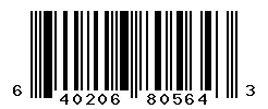 UPC barcode 640206805643