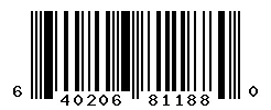 UPC barcode 640206811880