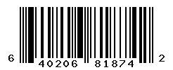 UPC barcode 640206818742