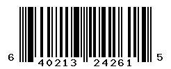 UPC barcode number 640213242615