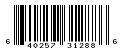 UPC barcode number 640257312886