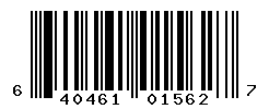 UPC barcode number 640461015627