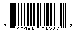 UPC barcode number 640461015832