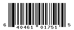 UPC barcode number 640461017515